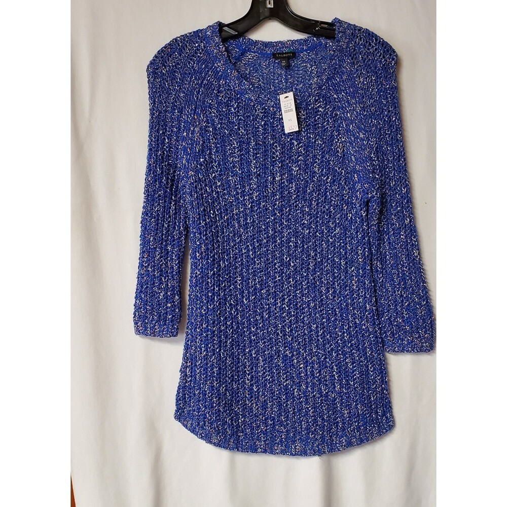 Talbots Blue Heather Sweater New With Tags Size  XS
